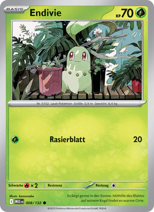 Endivie 008 — Mega Evolution (German Pokémon TCG card)