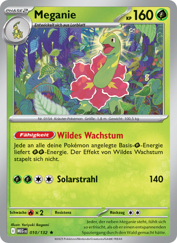 Meganie 010 — Mega Evolution (German Pokémon TCG card)