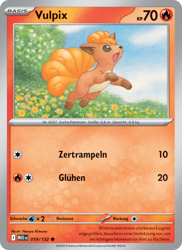 Vulpix 019 — Mega Evolution (German Pokémon TCG card)