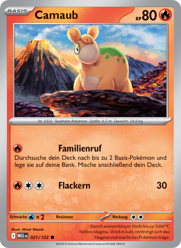 Camaub 021 — Mega Evolution (German Pokémon TCG card)