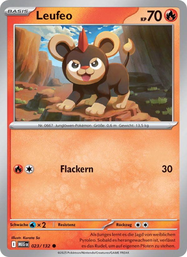 Leufeo 023 — Mega Evolution (German Pokémon TCG card)