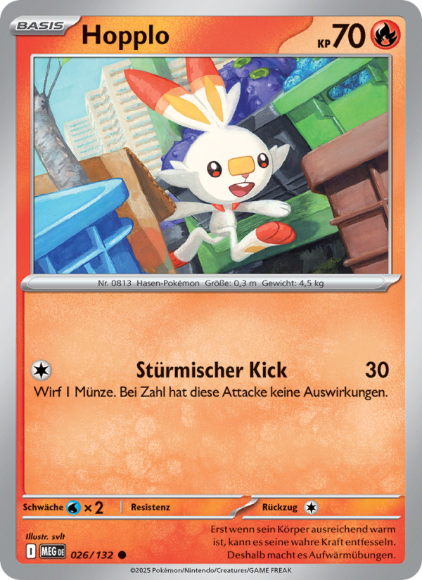 Hopplo 026 — Mega Evolution (German Pokémon TCG card)