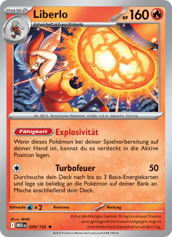 Liberlo 028 — Mega Evolution (German Pokémon TCG card)