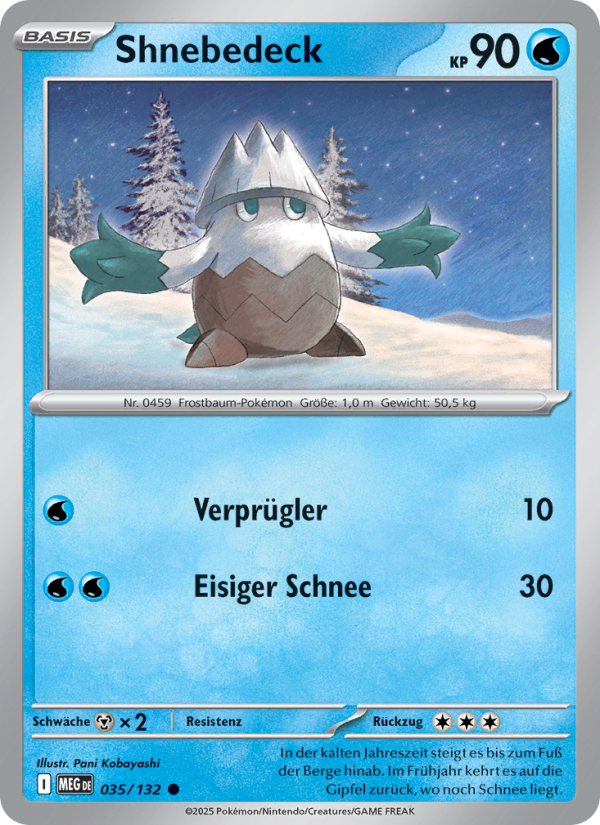 Shnebedeck 035 — Mega Evolution (German Pokémon TCG card)