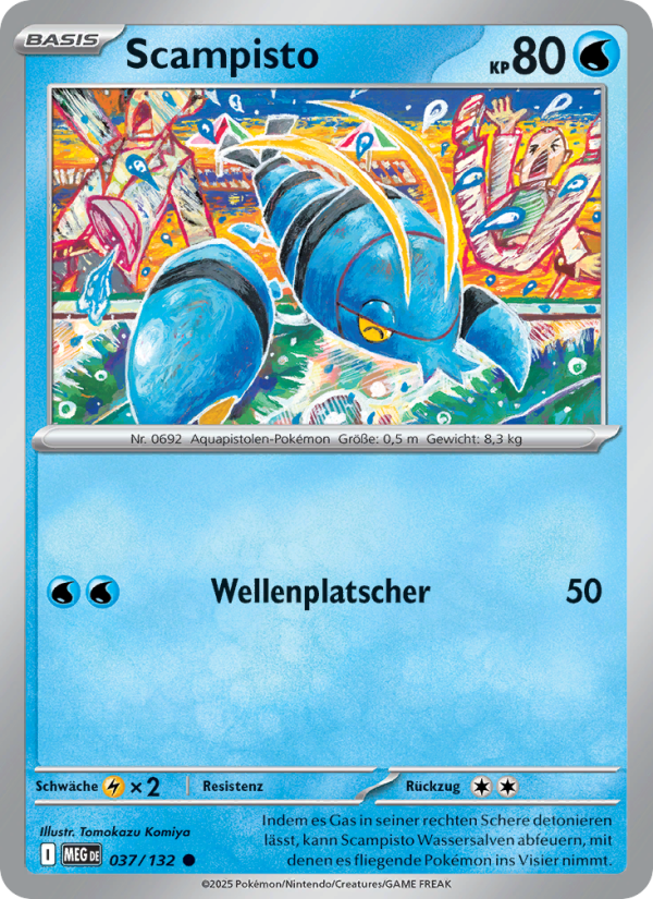 Scampisto 037 — Mega Evolution (German Pokémon TCG card)