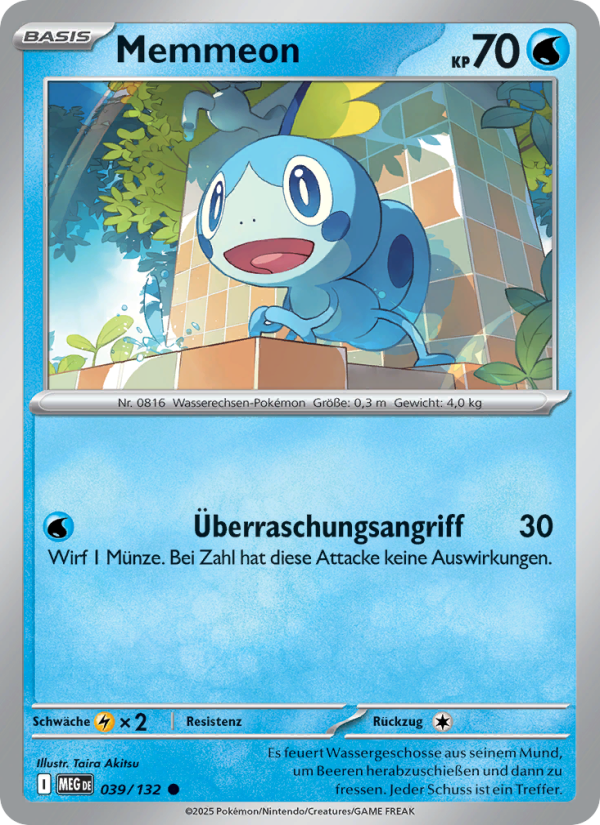 Memmeon 039 — Mega Evolution (German Pokémon TCG card)