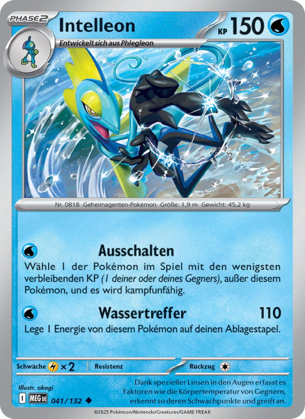 Intelleon 041 — Mega Evolution (German Pokémon TCG card)