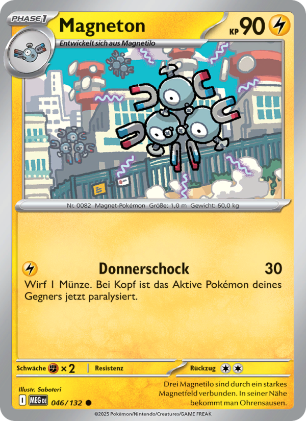 Magneton 046 — Mega Evolution (German Pokémon TCG card)