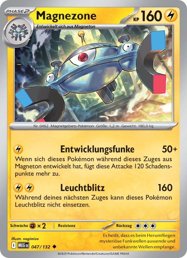 Magnezone 047 — Mega Evolution (German Pokémon TCG card)