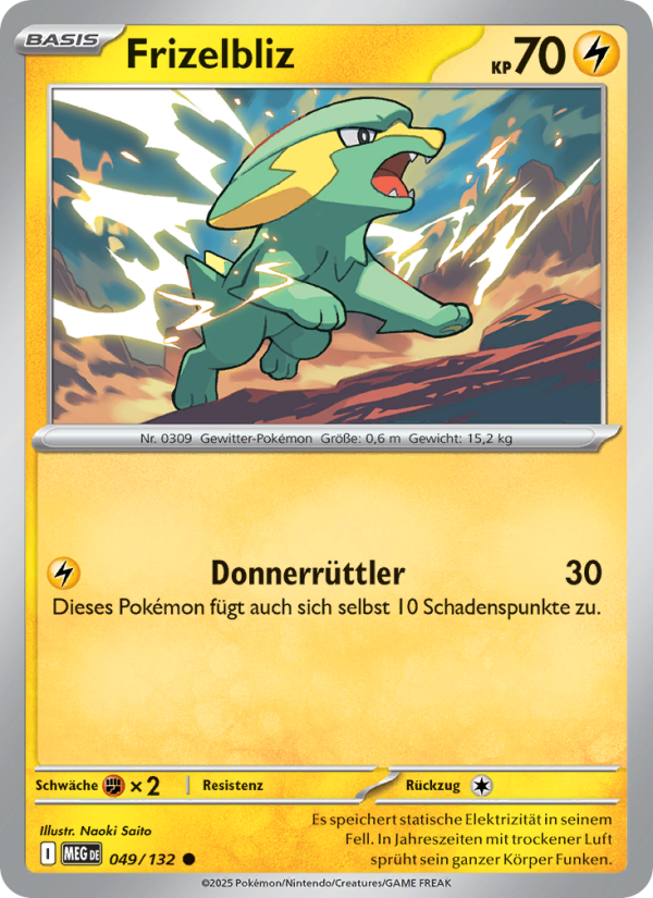 Frizelbliz 049 — Mega Evolution (German Pokémon TCG card)