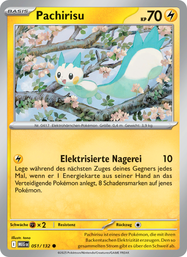 Pachirisu 051 — Mega Evolution (German Pokémon TCG card)