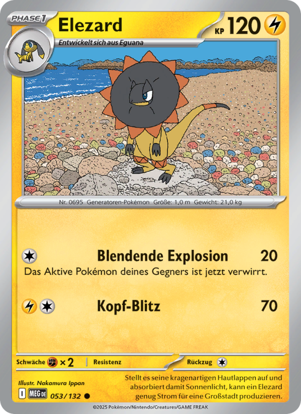 Elezard 053 — Mega Evolution (German Pokémon TCG card)