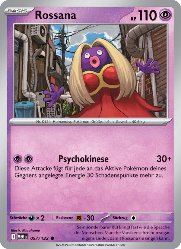 Rossana 057 — Mega Evolution (German Pokémon TCG card)