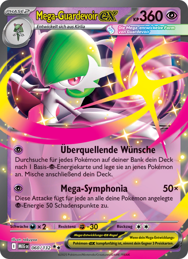 Mega-Guardevoir-ex 060 — Mega Evolution (German Pokémon TCG card)