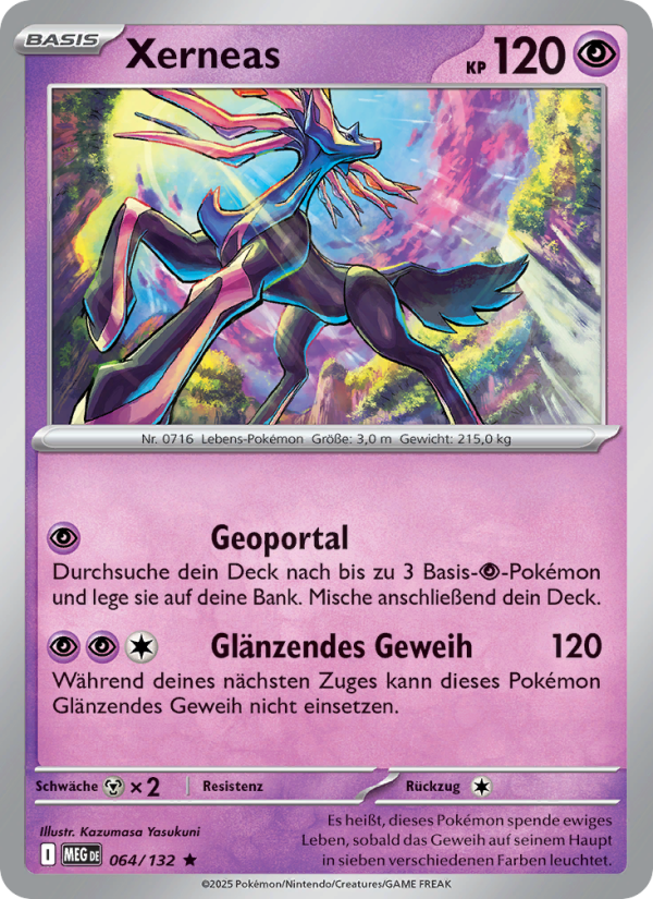 Xerneas 064 — Mega Evolution (German Pokémon TCG card)