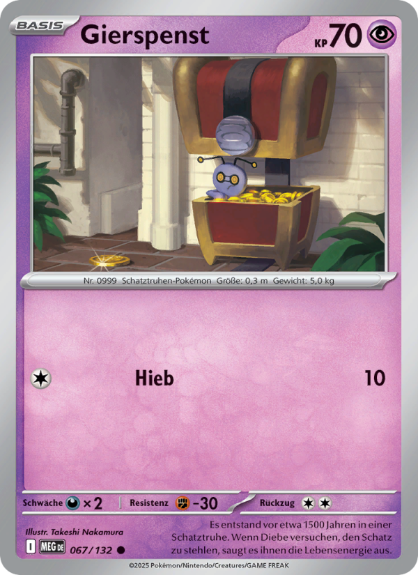 Gierspenst 067 — Mega Evolution (German Pokémon TCG card)