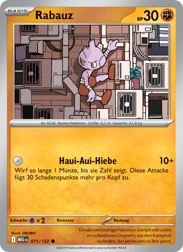 Rabauz 071 — Mega Evolution (German Pokémon TCG card)