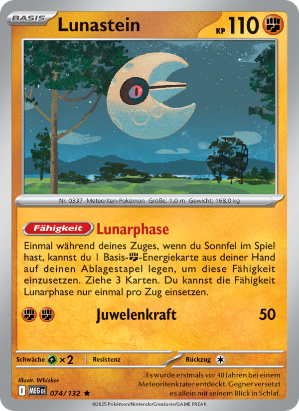 Lunastein 074 — Mega Evolution (German Pokémon TCG card)