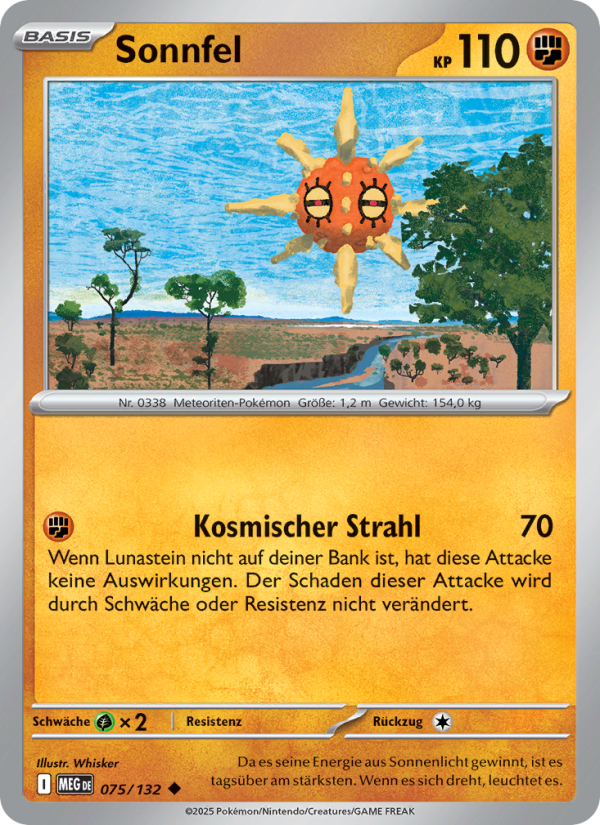 Sonnfel 075 — Mega Evolution (German Pokémon TCG card)