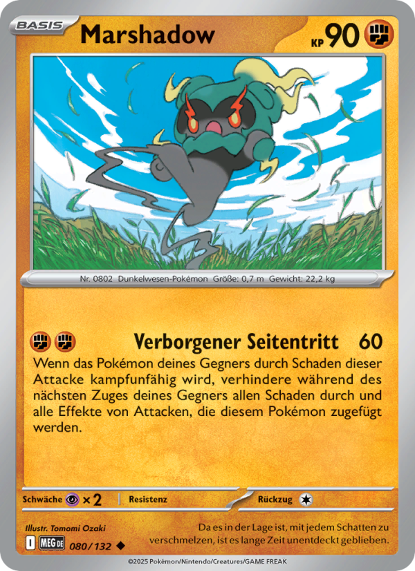 Marshadow 080 — Mega Evolution (German Pokémon TCG card)