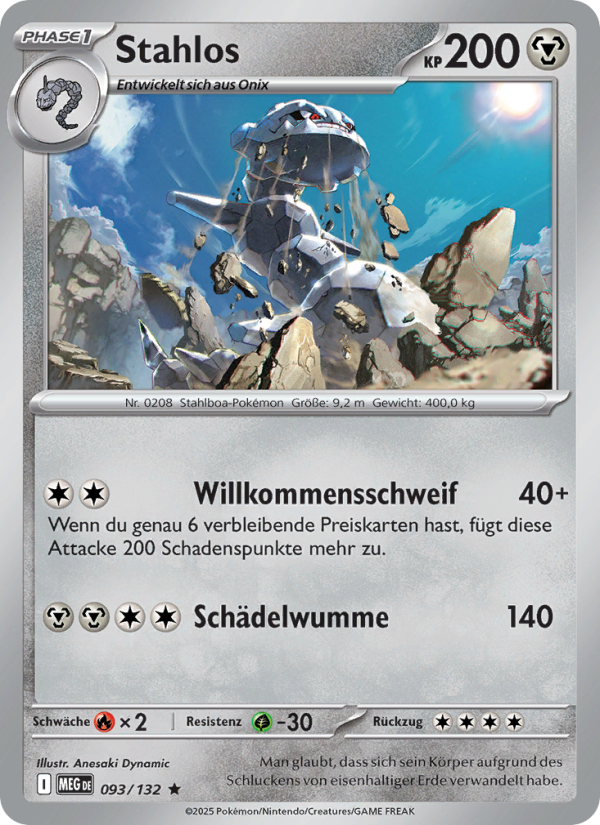 Stahlos 093 — Mega Evolution (German Pokémon TCG card)