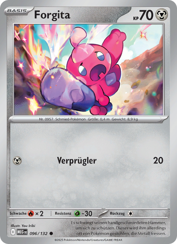 Forgita 096 — Mega Evolution (German Pokémon TCG card)