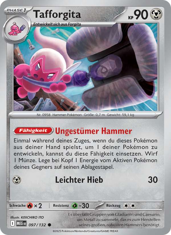 Tafforgita 097 — Mega Evolution (German Pokémon TCG card)