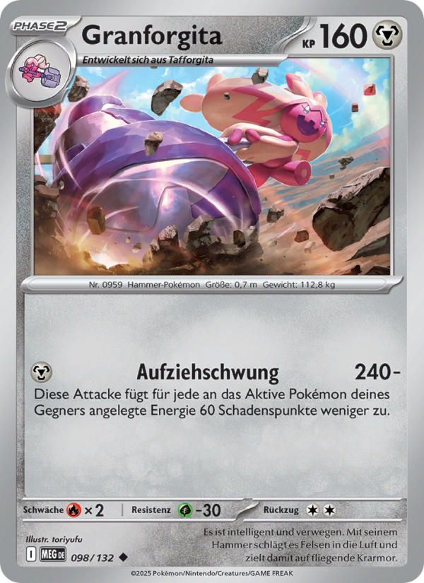 Granforgita 098 — Mega Evolution (German Pokémon TCG card)