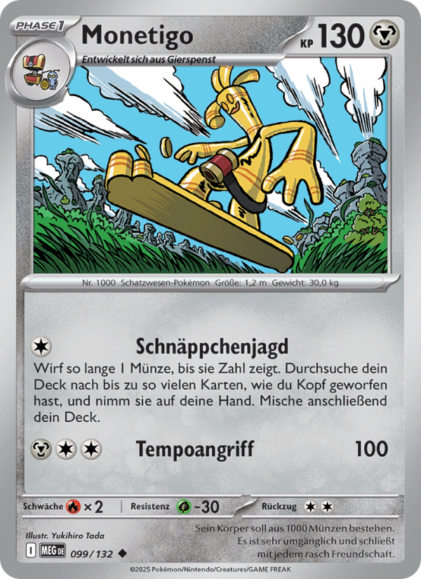 Monetigo 099 — Mega Evolution (German Pokémon TCG card)