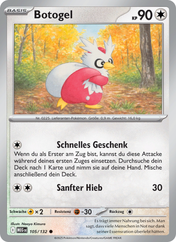 Botogel 105 — Mega Evolution (German Pokémon TCG card)