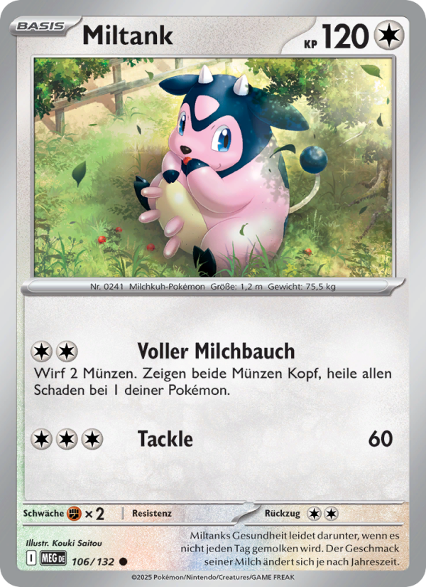 Miltank 106 — Mega Evolution (German Pokémon TCG card)
