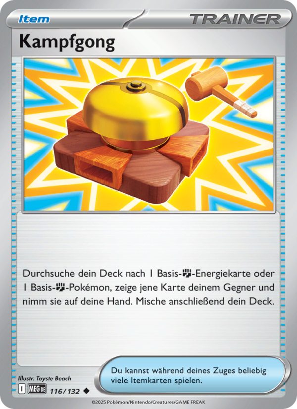 Kampfgong 116 — Mega Evolution (German Pokémon TCG card)