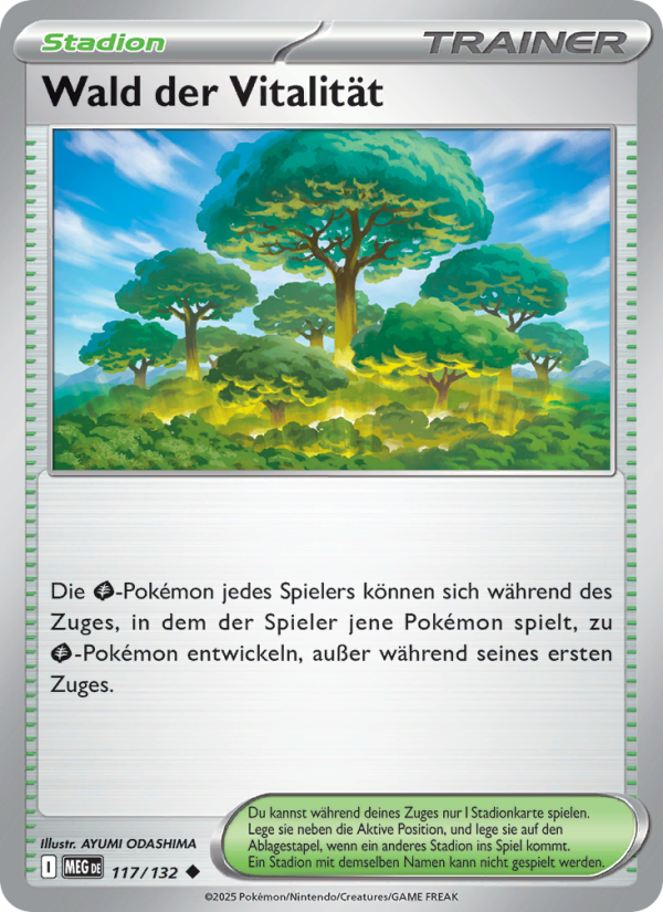 Wald der Vitalität 117 — Mega Evolution (German Pokémon TCG card)