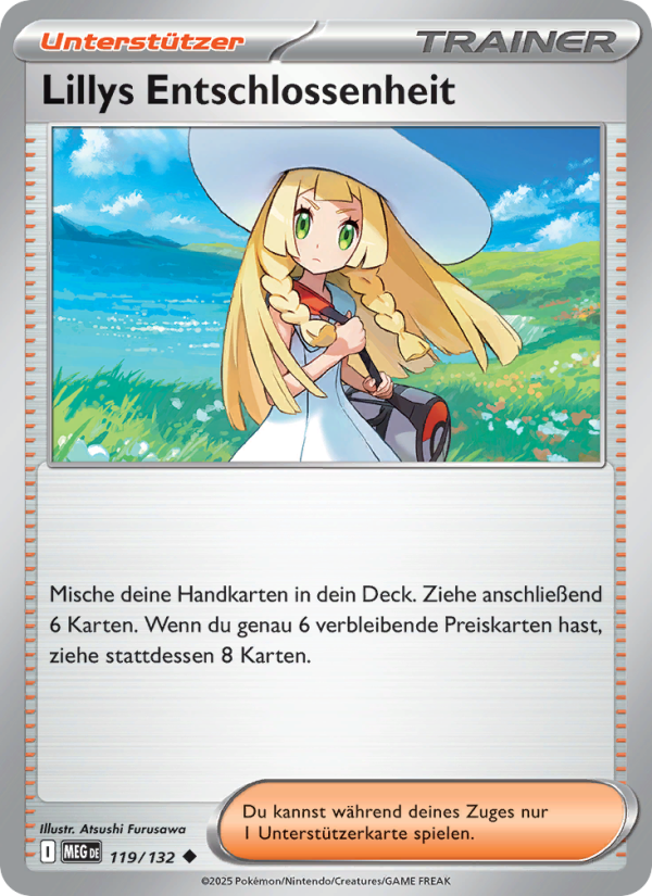 Lillys Entschlossenheit 119 — Mega Evolution (German Pokémon TCG card)