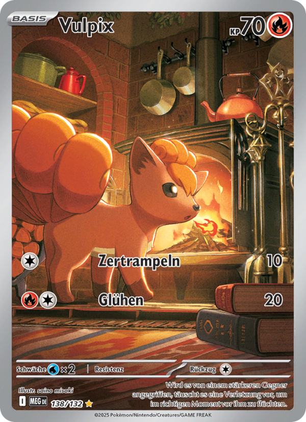 Vulpix 138 — Mega Evolution (German Pokémon TCG card)