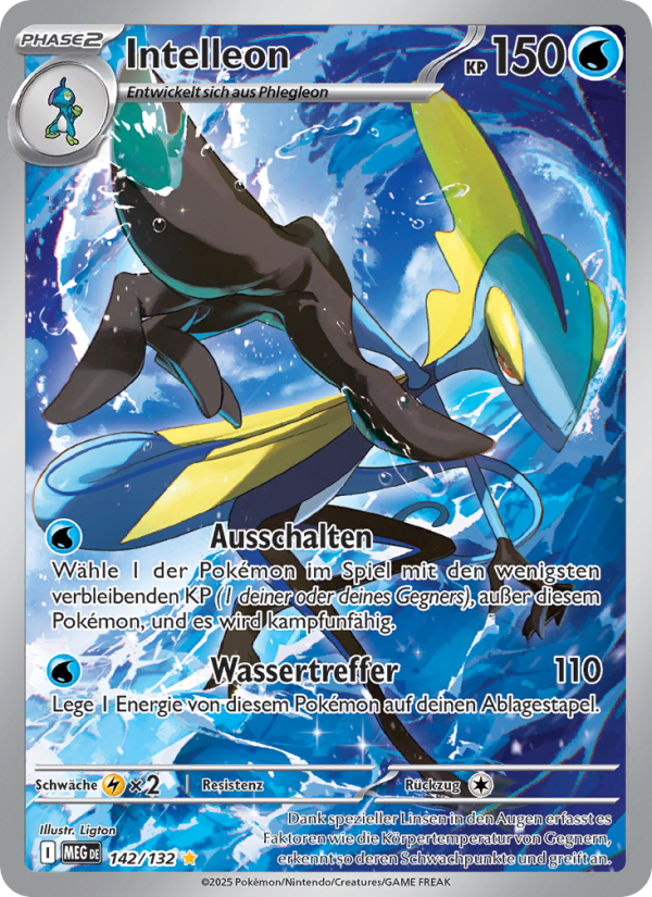 Intelleon 142 — Mega Evolution (German Pokémon TCG card)