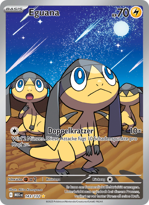 Eguana 143 — Mega Evolution (German Pokémon TCG card)