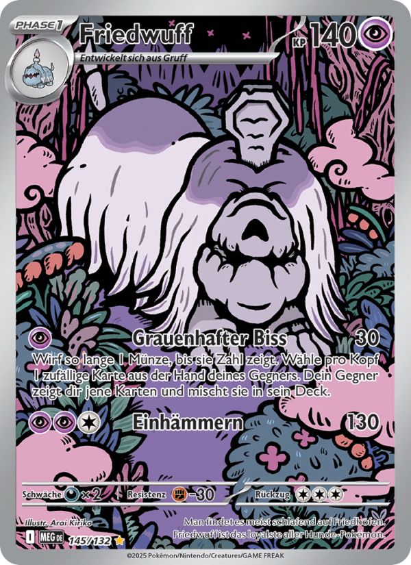 Friedwuff 145 — Mega Evolution (German Pokémon TCG card)