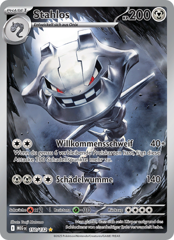 Stahlos 150 — Mega Evolution (German Pokémon TCG card)