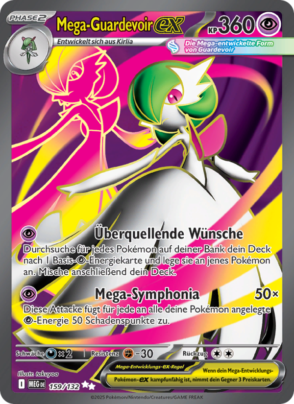 Mega-Guardevoir-ex 159 — Mega Evolution (German Pokémon TCG card)