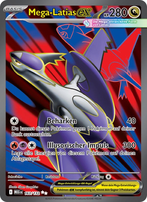 Mega-Latias-ex 163 — Mega Evolution (German Pokémon TCG card)