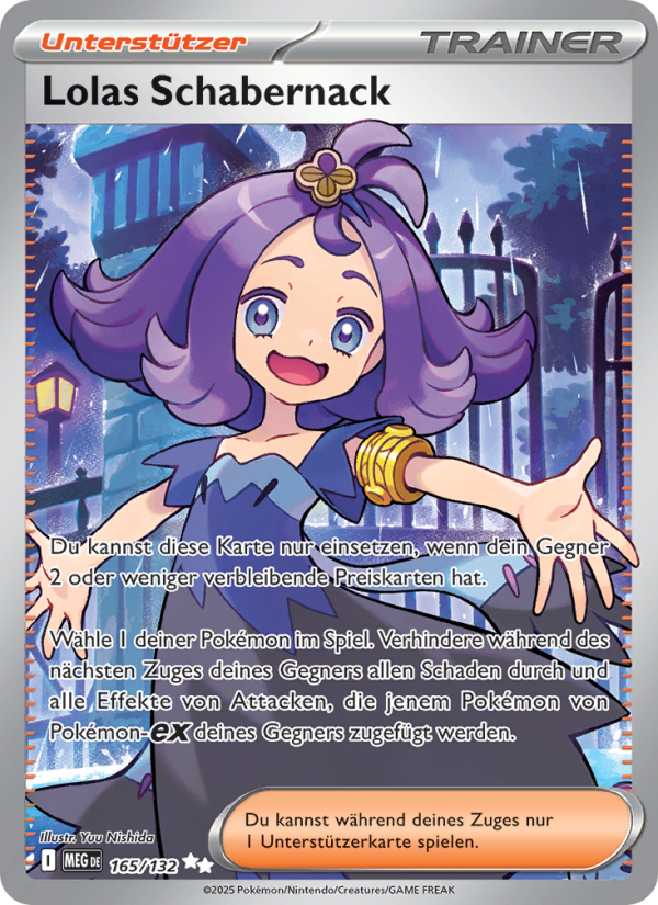 Lolas Schabernack 165 — Mega Evolution (German Pokémon TCG card)
