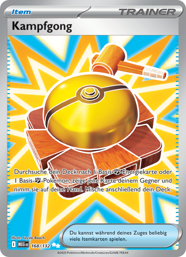 Kampfgong 168 — Mega Evolution (German Pokémon TCG card)
