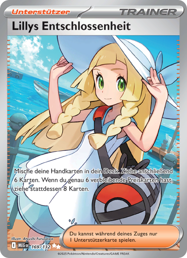Lillys Entschlossenheit 169 — Mega Evolution (German Pokémon TCG card)