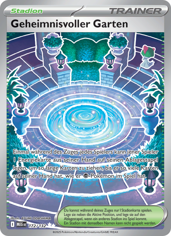 Geheimnisvoller Garten 172 — Mega Evolution (German Pokémon TCG card)