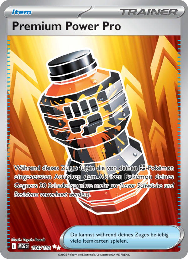 Premium Power Pro 174 — Mega Evolution (German Pokémon TCG card)