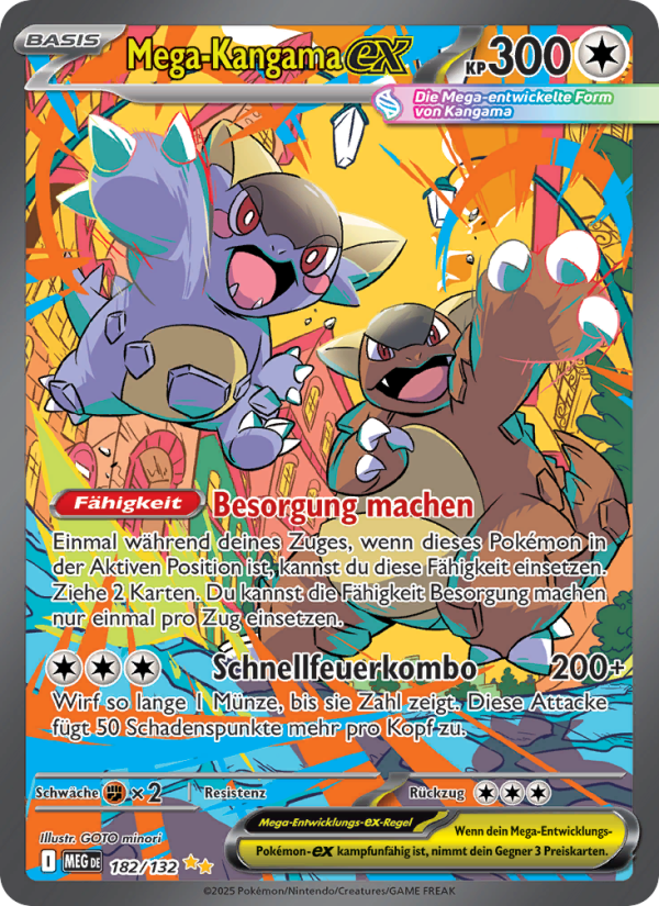 Mega-Kangama-ex 182 — Mega Evolution (German Pokémon TCG card)