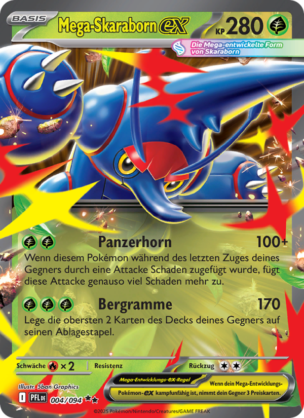 Mega-Skaraborn-ex 004 — Phantasmal Flames (German Pokémon TCG card)