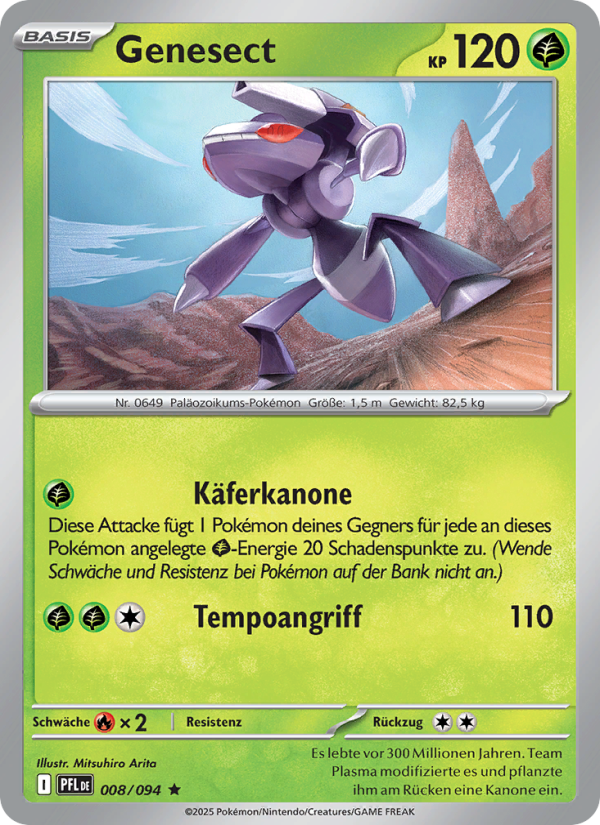 Genesect 008 — Phantasmal Flames (German Pokémon TCG card)