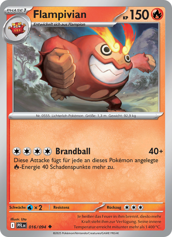 Flampivian 016 — Phantasmal Flames (German Pokémon TCG card)
